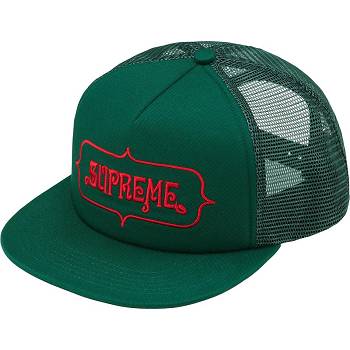 Supreme Highest Mesh Back 5-Panel Hüte Grün | CH129DN