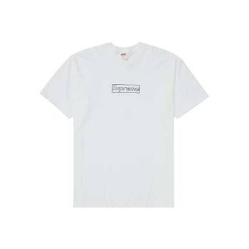 Supreme Kaws Chalk Logo T-shirts Weiß | CH197EX