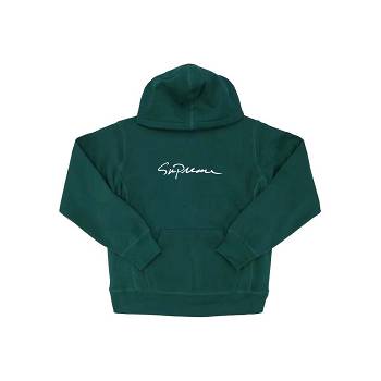 Supreme Klassische Script Mit Kapuze Sweatshirts Grün | CH268CE