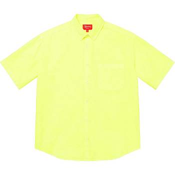 Supreme Loose Fit S/S Oxford Hemd Gelb | CH382YU