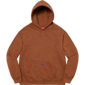 Supreme Micro Logo Hoodie Braun | CH471JJ