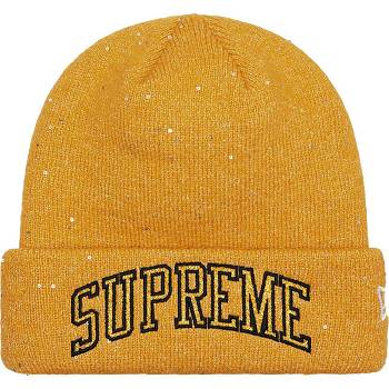 Supreme New Era® Metallic Arc Beanie Hüte Gold | CH147TV