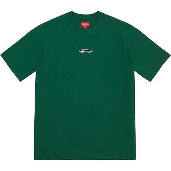 Supreme Oval Logo S/S Top Pullover Grün | CH336SO