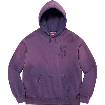 Supreme Overdyed S Logo Mit Kapuze Sweatshirts Lila | CH276RW