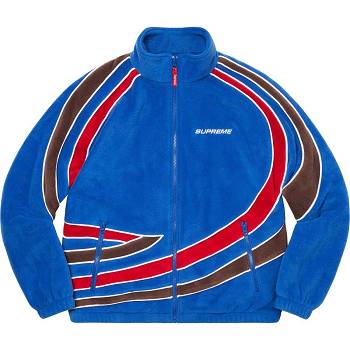 Supreme Rennfahrer Fleece Jacke Blau | CH443GL