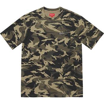 Supreme S/S Pocket Tee Pullover Olivgrün Camouflage | CH323NB