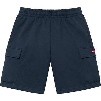 Supreme Small Box Baggy Cargo Sweat Kurze Hose Navy | CH371XF