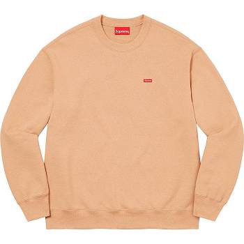 Supreme Small Box Crewneck Sweatshirts Orange | CH285DN