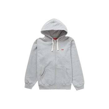 Supreme Small Box Drawcord Zip Up Mit Kapuze Sweatshirts Grau | CH259DN