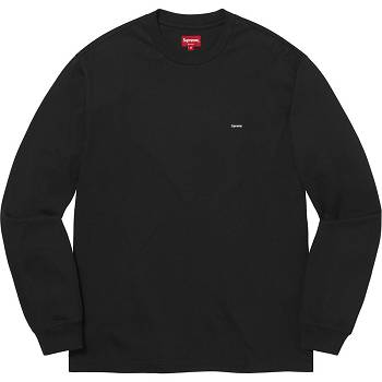 Supreme Small Box L/S Tee Pullover Schwarz | CH342KI