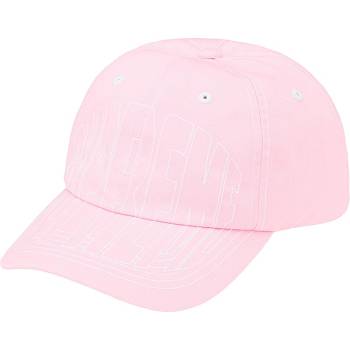 Supreme Visor Stitch 6-Panel Hüte Rosa | CH125OR